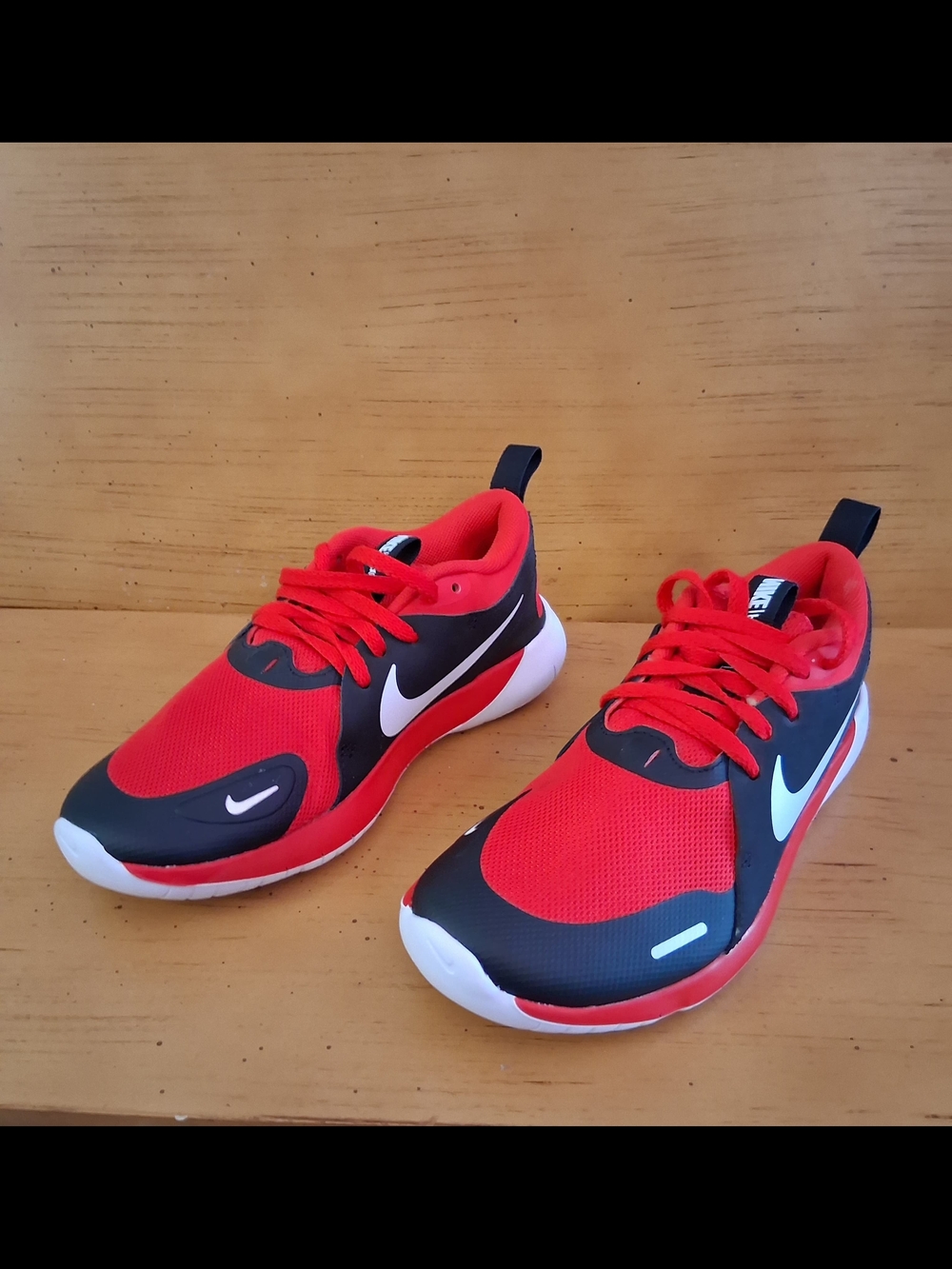 Nike Kids' Red and Black Lightweight Running Shoes
